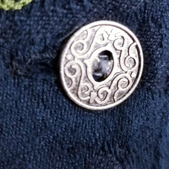 CHICO'S Bali Night Black Floral Embroidered Sarah Jacket Artsy Chico's 3 (XL) 16 - Picture 7 of 10